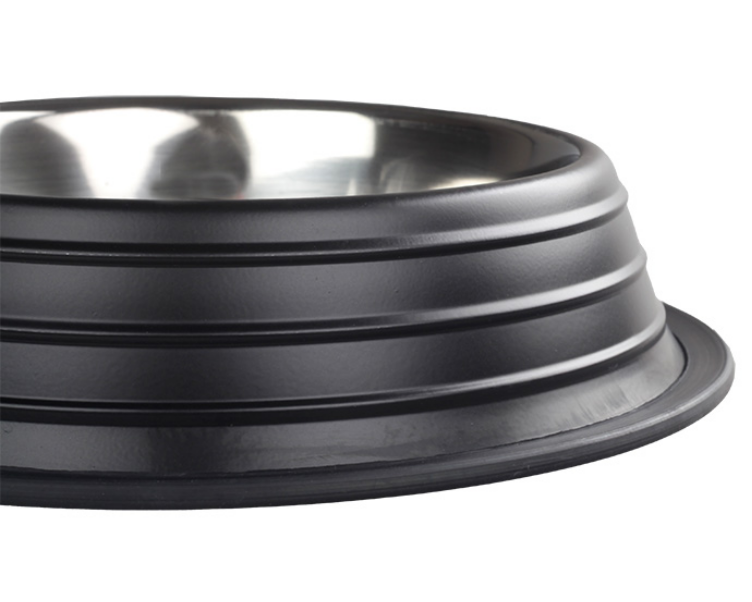 ORİPET SİYAH KABARTILI ÇİZGİLİ MAMA KABI 16OZ-15,5CM