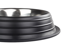 ORİPET SİYAH KABARTILI ÇİZGİLİ MAMA KABI 16OZ-15,5CM