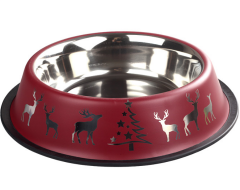 ORİPET BORDO YILBAŞI DESEN MAMA KABI 24OZ-17CM