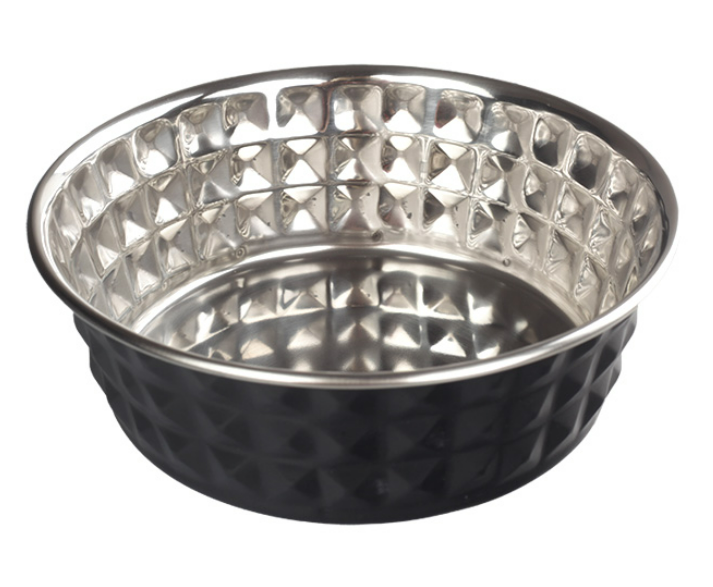 ORİPET SİYAH  ELMAS DESENLİ MAMA KABI 11 CM