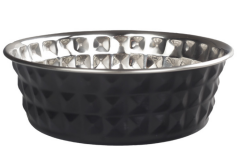 ORİPET SİYAH  ELMAS DESENLİ MAMA KABI 17.5 CM