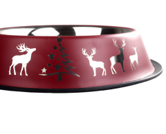 ORİPET BORDO  YILBAŞI DESEN MAMA KABI 32 OZ-18CM