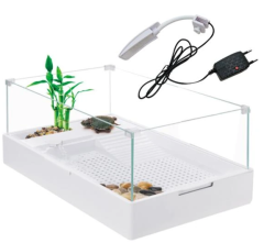 745-TA-500 SOBO CAM KAPLUMBAĞA BAHÇESİ FİLTRE-LAMBALI 50X31X25 CM BEYAZ