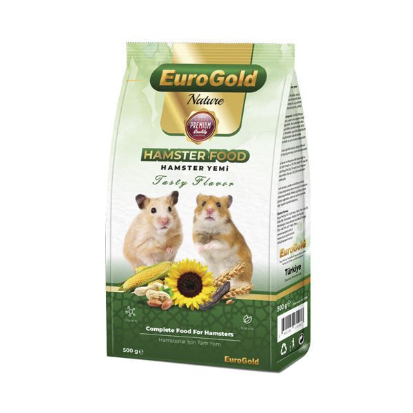 EUROGOLD HAMSTER YEMİ 500 GR (KUTU İÇİ 12 ADETTİR)