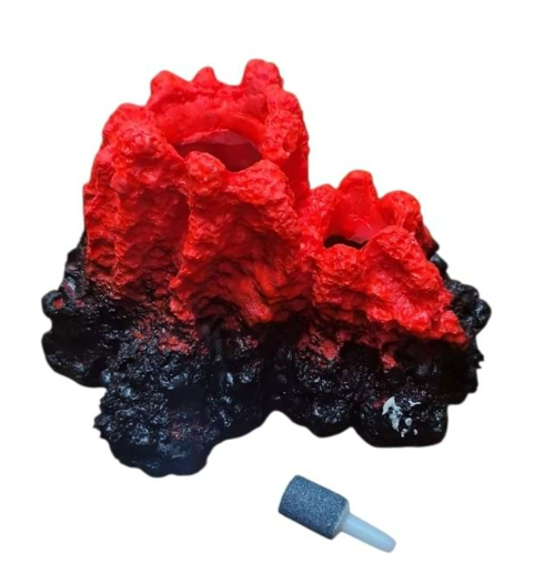 GS1102 VOLKANİK KAYA AKVARYUM DEKORU 14X10X8,5 CM 195 GR