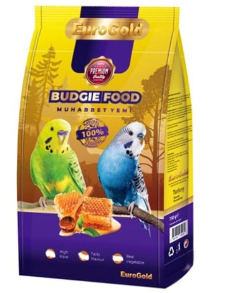 EUROGOLD BALLI MUHABBET KUŞ YEMİ 1 KG (KUTU İÇİ 5 ADETTİR)