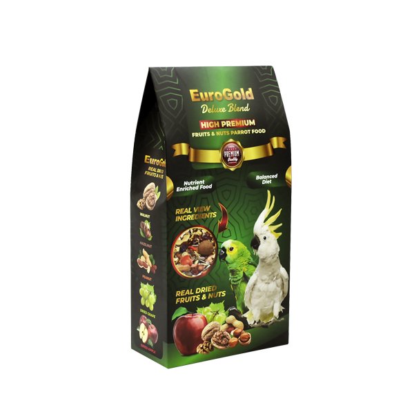 EUROGOLD DELUXE PAPAĞAN FRUİTS&NUTS 650 GR (KUTU İÇİ 6 ADETTİR)