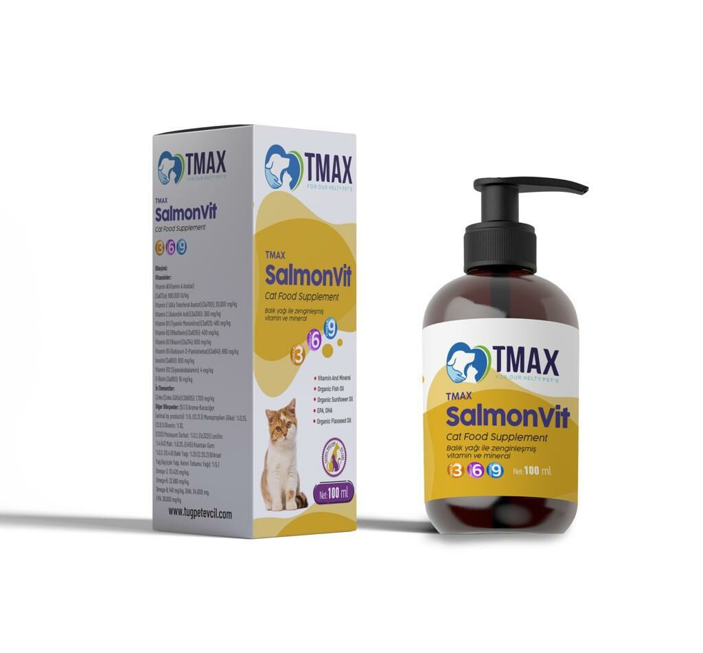 TMAX SALMON VİT KEDİ BALIK YAĞI