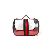 BACCO MİLANO ŞEFFAF ÇANTA KIRMIZI 44X28X28 CM