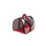 BACCO MİLANO ŞEFFAF ÇANTA KIRMIZI 44X28X28 CM