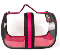 BACCO MİLANO ŞEFFAF ÇANTA PEMBE 44X28X28 CM