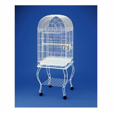 PAPAĞAN AYAKLI KAFES 902AB BEYAZ 51X51X152 CM