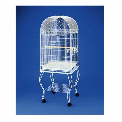 PAPAĞAN AYAKLI KAFES 902AB BEYAZ 51X51X152 CM