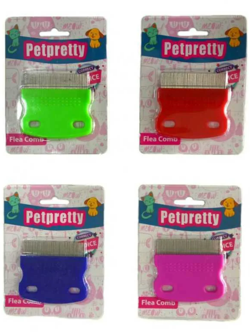 KEDİ KÖPEK SİLİKON SAPLI  PİRE TARAĞI