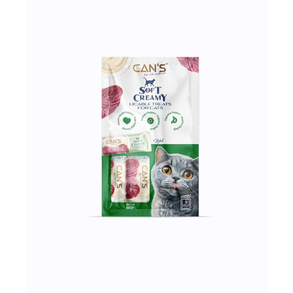 CANS SOFT CREAMY WITH BEEF 5X15 GR