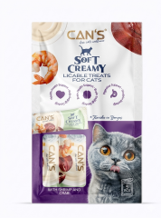 CANS SOFT CREAMY WITH SHRIMP&CRAB 5X15 GR ( KUTU İÇİ 12 ADETTİR)