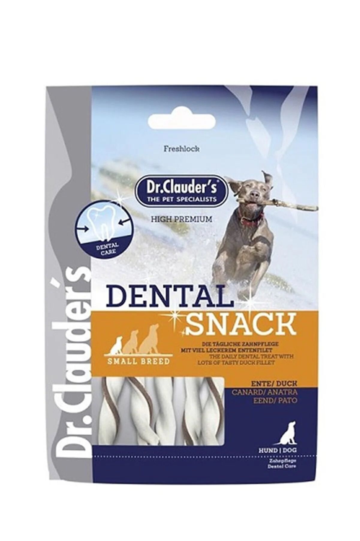 DR. CLAUDERS ÖRDEKLİ DENTAL STİCK KÖPEK ÖDÜL 80 GR