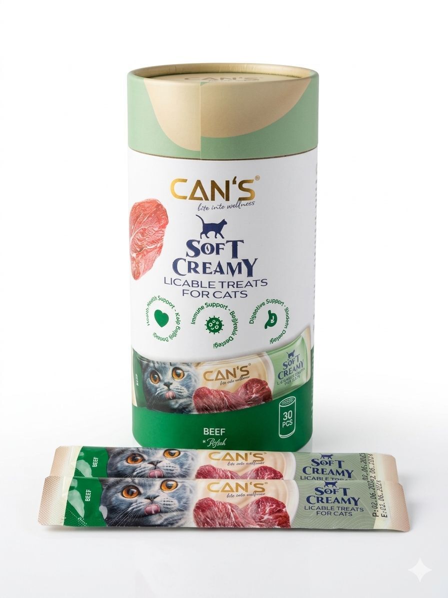 CANS SOFT CREAMY WITH BEEF 30X15 GR