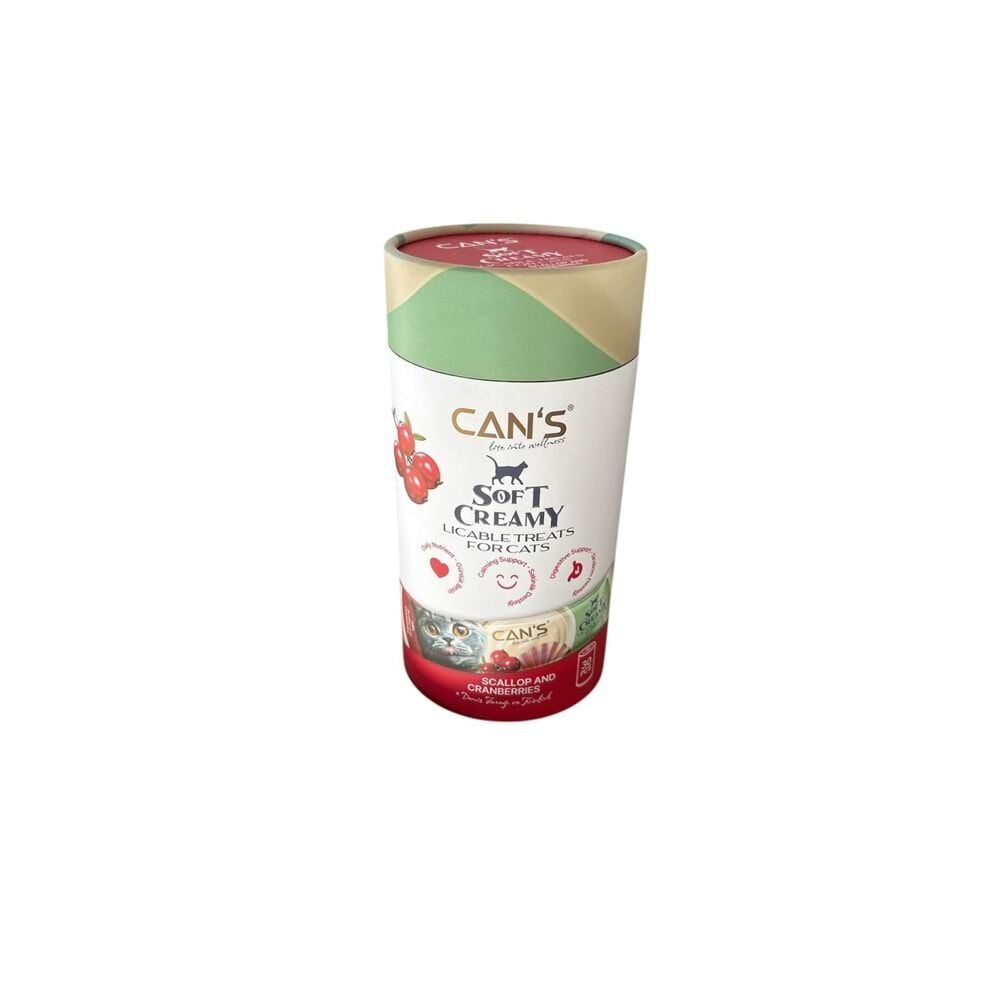 CANS SOFT CREAMY WITH SCALLOP&CRANBERRIES 30X15 GR