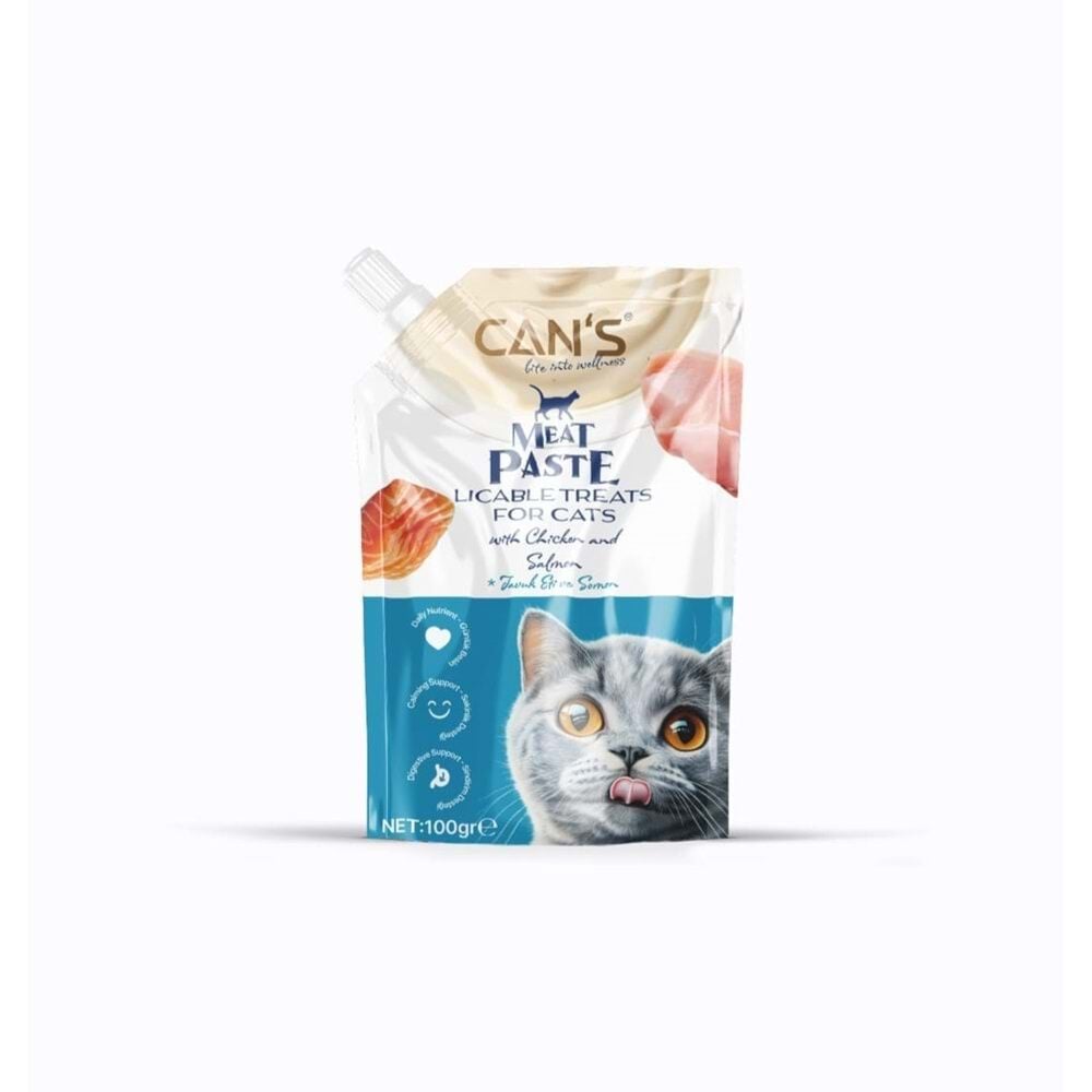 CANS CHICKEN&SALMON ET EZMESİ 100 GR