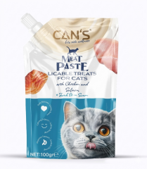 CANS CHICKEN&SALMON ET EZMESİ 100 GR (KUTU İÇİ 12 ADETTİR)