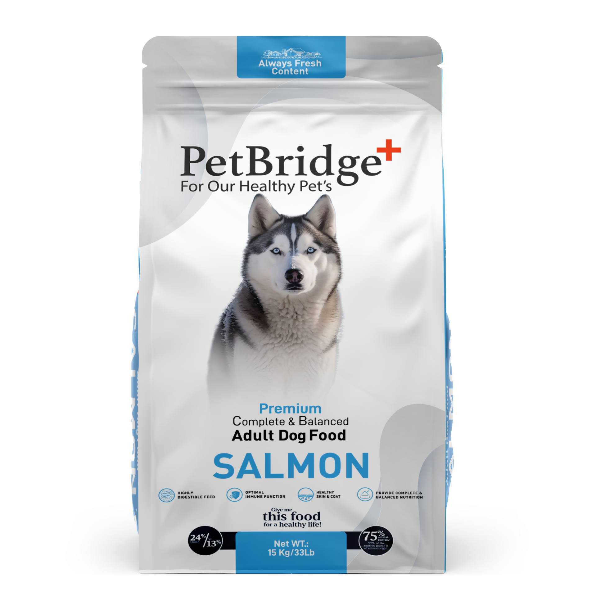 PETBRİDGE SOMONLU YETİŞKİN KÖPEK MAMASI 15 KG