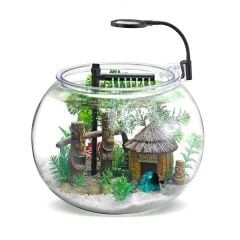 NUBİOS 670-BS-02A MASASÜSTÜ PLASTİK AKVARYUM SETİ 12 L FANUS