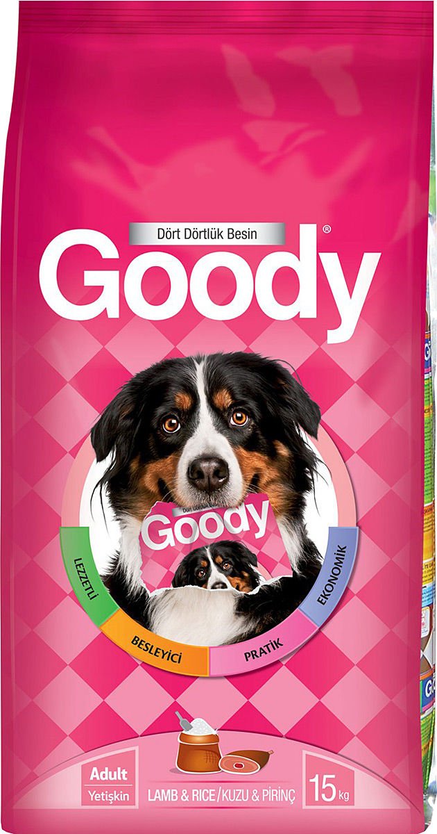 GOODY KUZU ETLİ YETİŞKİN KÖPEK MAMASI 15 KG