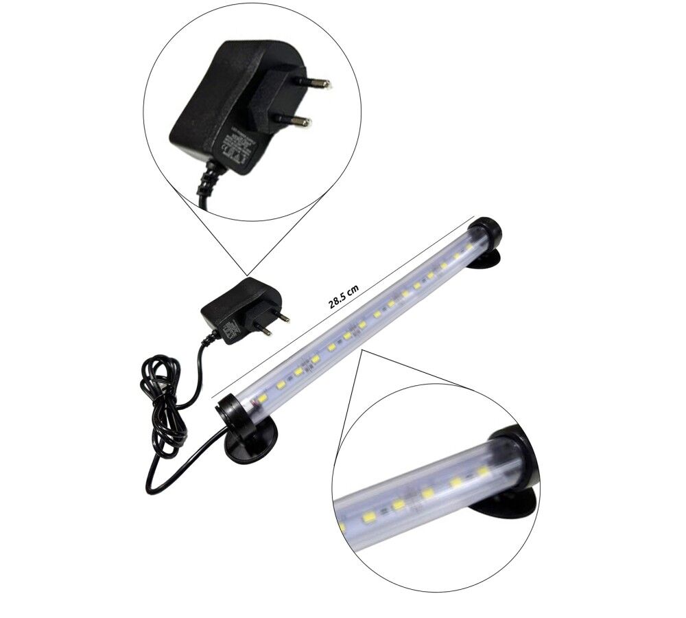 TUĞPET SMD 5730 LED LAMBA 30 CM 12 V ADAPTÖRLÜ (BEYAZ)