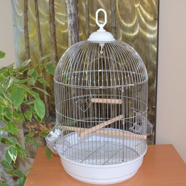 F3105AC YUVARLAK SALON KAFESİ KROM (34X55) CM