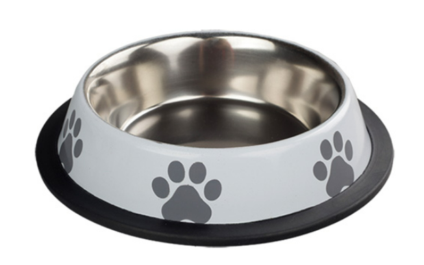 ORİPET PATİ DESENLİ MAMA KABI BEYAZ 8 OZ-12 CM