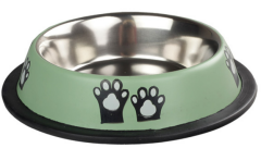 ORİPET KEDİ DESENLİ MAMA KABI YEŞİL 8 OZ-12 CM