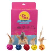 POLO SARGI TOP OYUNCAK. TÜY KUYRUKLU 4 CM