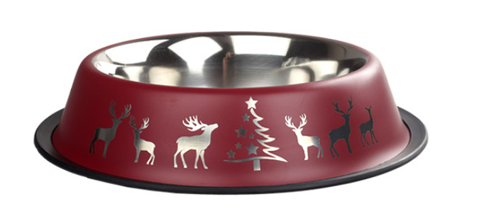 ORİPET BORDO  YILBAŞI DESEN MAMA KABI 16 OZ-15.5CM