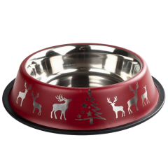 ORİPET BORDO  YILBAŞI DESEN MAMA KABI 16 OZ-15.5CM