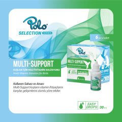 POLO MULTİ-SUPPORT 30 ML (KUŞLAR İÇİN MULTİVİTAMİN) (KUTU İÇİ 6 ADETTİR)