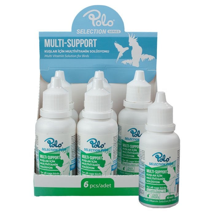 POLO MULTİ-SUPPORT 30 ML (KUŞLAR İÇİN MULTİVİTAMİN) (KUTU İÇİ 6 ADETTİR)