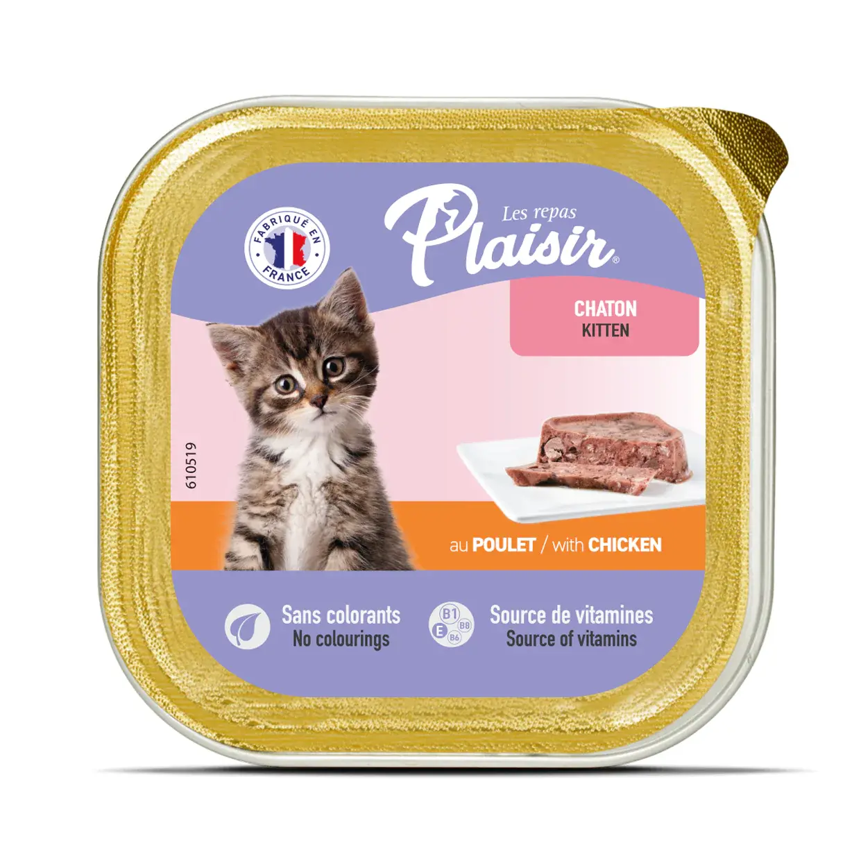 PLAİSİR PATE KİTTEN CHİCKEN 100 GR (ADET FİYATIDIR)