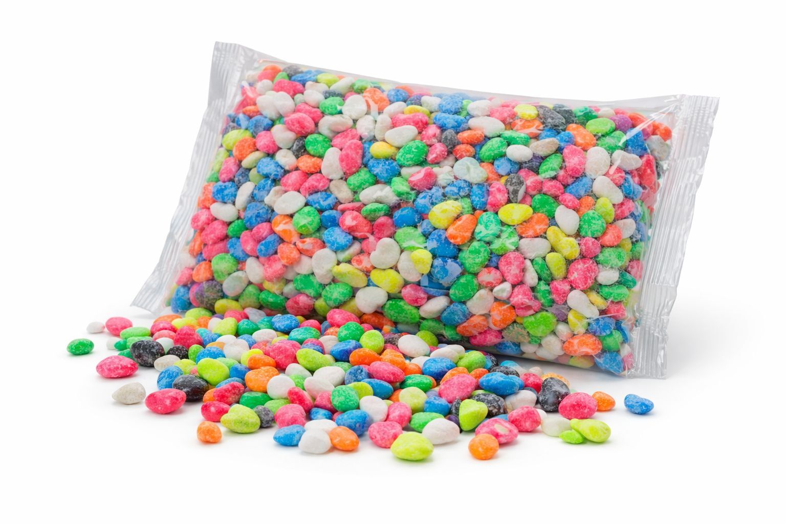 RENKLİ ÇAKIL KARIŞIK ORTA 1 KG (KUTU İÇİ 20 ADETTİR)