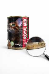 ROYAL MİX CHUNK IN JELLY MİX YETİŞKİN KEDİ MAMASI KONSERVE 400 GR (1728 ADET)