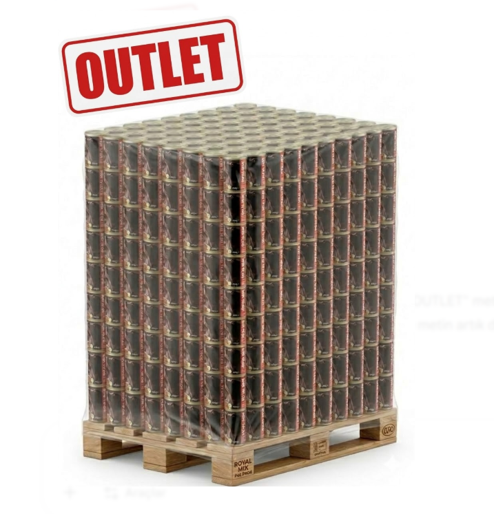 ROYAL MİX CHUNK IN JELLY MİX YETİŞKİN KÖPEK MAMASI KONSERVE 400 GR (1728 ADET)