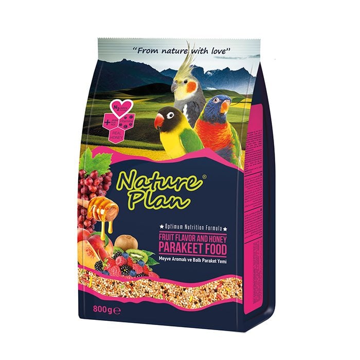 NATURE PLAN PARAKET YEMİ 800 GR (KUTU İÇİ 12 ADETTİR)