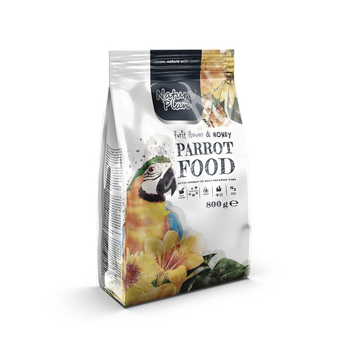 NATURE PLAN PAPAĞAN YEMİ 800 GR (KUTU İÇİ 12 ADETTİR)