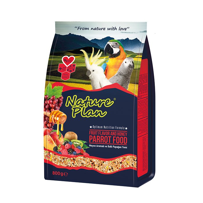 NATURE PLAN PAPAĞAN YEMİ 800 GR (12'Lİ)