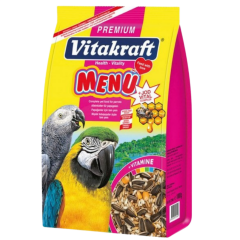 VİTAKRAFT 1000 GR PAPAĞAN MENU PREMİUM+JODVİTAL (KUTU İÇİ 5 ADETTİR)