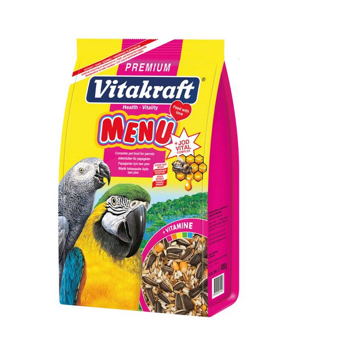VİTAKRAFT 1000 GR PAPAĞAN MENU PREMİUM+JODVİTAL (5'Lİ)