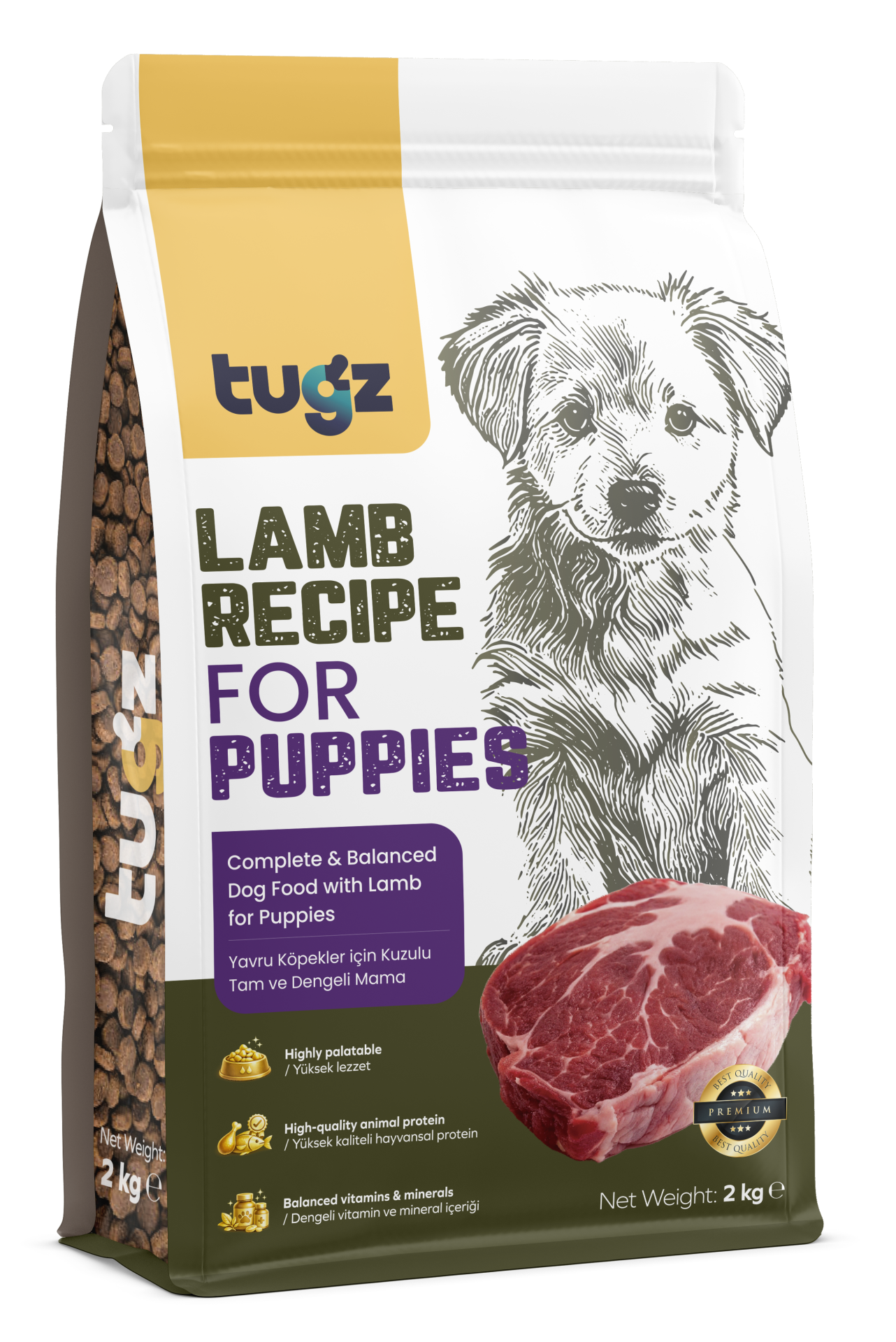 TUGZ KUZULU YAVRU KÖPEK MAMASI 2 KG