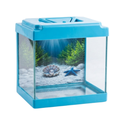 TUĞPET POSTERLİ MİNİ AKVARYUM 20X18,5X14,5 CM ( KOLİ İÇİ 12 ADETTİR)