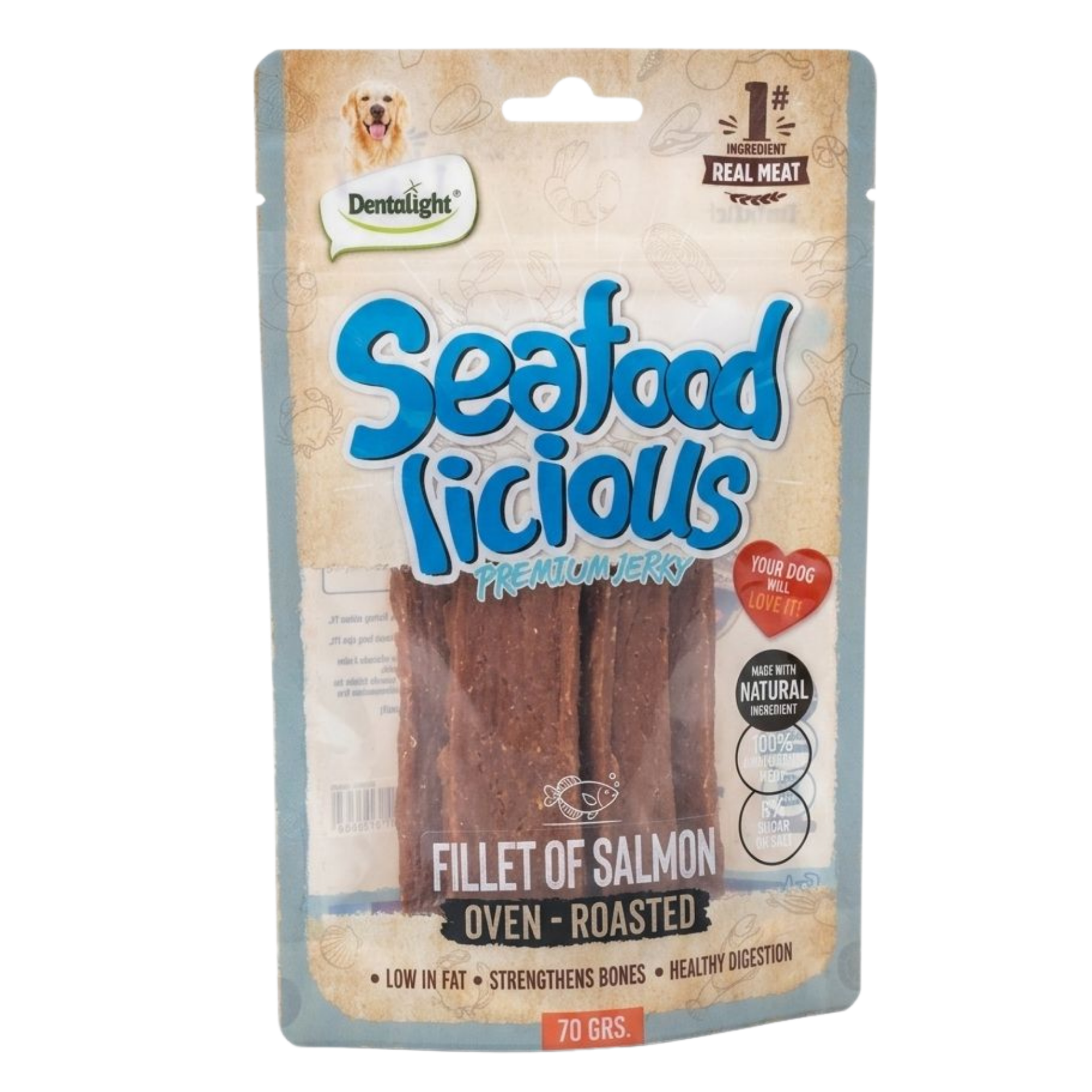 DENTALIGHT SEAFOOD FILLET OF SALMON 70 GR