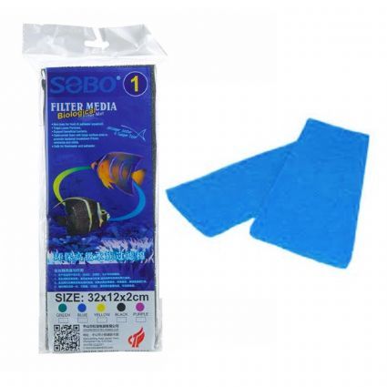 745-SPN-32-M SOBO FİLTRE SÜNGERİ 32X12X2 MAVİ